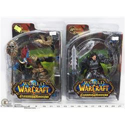 LOT OF TWO WORLD OF WARCRAFT ACTION FIGURES