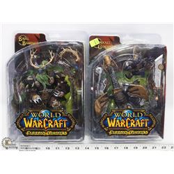 LOT OF TWO WORLD OF WARCRAFT ACTION FIGURES