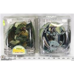 LOT OF 2 MCFARLANE'S DRAGONS THE RISE OF MAN