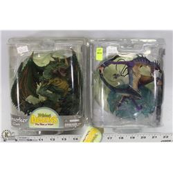 LOT OF 2 MCFARLANE'S DRAGONS THE RISE OF MAN