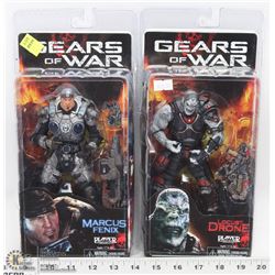 LOT OF 2 GEARS OF WAR ACTION FIGURES