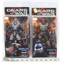LOT OF 2 GEARS OF WAR ACTION FIGURES