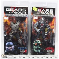 LOT OF 2 GEARS OF WAR ACTION FIGURES