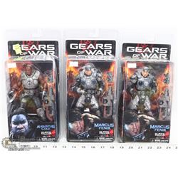 LOT OF 3 GEARS OF WAR ACTION FIGURES