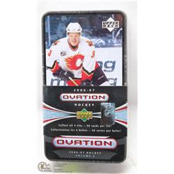 SEALED UPPERDECK 2006-2007 OVATION HOCKEY CARD TIN