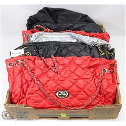 FLAT OF WOMENS PURSES