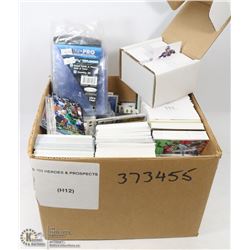 BOX OF FOOTBALL AND BASEBALL CARDS