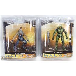 LOT OF TWO HALO 3 ACTION FIGURES BY MCFARLANE TOYS