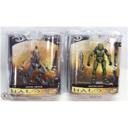LOT OF TWO HALO 3 ACTION FIGURES BY MCFARLANE TOYS