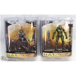 LOT OF TWO HALO 3 ACTION FIGURES BY MCFARLANE TOYS