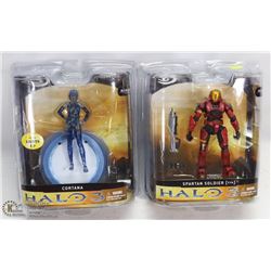LOT OF TWO HALO 3 ACTION FIGURES BY MCFARLANE TOYS