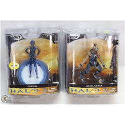 LOT OF TWO HALO 3 ACTION FIGURES BY MCFARLANE TOYS