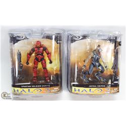 LOT OF TWO HALO 3 ACTION FIGURES BY MCFARLANE TOYS