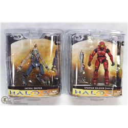 LOT OF TWO HALO 3 ACTION FIGURES BY MCFARLANE TOYS