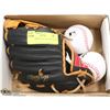Image 1 : NEW RAWLINGS GLOVE AND BALLS