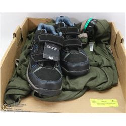 NEW SHOES SIZE 1, 2 NEW SPORTS SHIRTS YOUTH XL