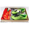 Image 1 : SOCCER SHOES RAWLINGS SIZE 9 AND 3 SHIRTS