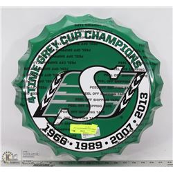 NEW ROUGHRIDER BOTTLE CAP WALL ART 16"