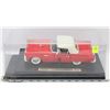 Image 1 : 1:18 SCALE 1955 FORD THUNDERBIRD DIE CAST IN CASE.