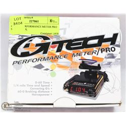 G-TECH PERFORMANCE METER PRO NEW IN BOX.