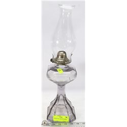 ANTIQUE OIL LAMP WITH SHADE