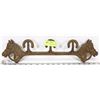 Image 1 : CAST IRON HORSE MOTIF COAT RACK.