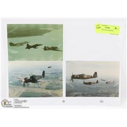 THREE WAR PLANE PHOTOS