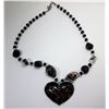 Image 1 : 9 - MURANO GLASS HEART NECKLACE