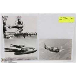 THREE WAR PLANE PHOTOS