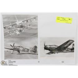 THREE WAR PLANE PHOTOS