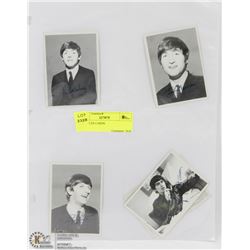5 BEATLES CARDS.