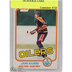 JARI KURRI ROOKIE CARD