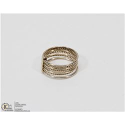 STERLING SILVER MULTI-BAND RING SIZE 5.