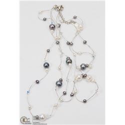 FRESHWATER PEARL NECKLACE WITH SWAROVSKI