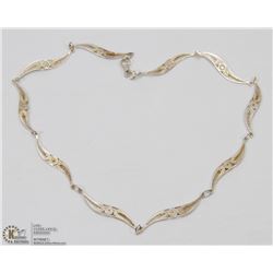 STERLING SILVER FILIGREE NECKLACE.