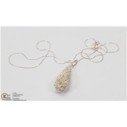 STERLING SILVER NECKLACE.