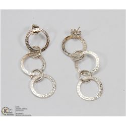 STERLING SILVER DANGLE EARRINGS.