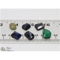 #70-NATURAL SAPPHIRE &EMERALD GEMSTONE  81CT