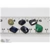Image 1 : #70-NATURAL SAPPHIRE &EMERALD GEMSTONE  81CT