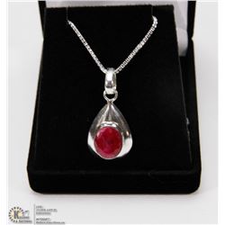 #119-NATURAL RED RUBY EARRINGS