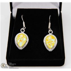 #116-AUSTRALIAN TRIPLE FIRE OPAL EARRINGS