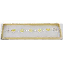 #118-AUSTRALIAN TRIPLE FIRE OPAL BRACELET