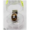 Image 1 : #119-NATURAL TIGER EYE RING GEMSTONE