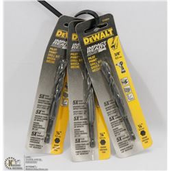 LOT OF 3 DEWALT IMPACT READY DRILL BITS