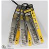 Image 1 : LOT OF 3 DEWALT IMPACT READY DRILL BITS