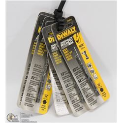 LOT OF 6 DEWALT IMPACT READY DRILL BITS