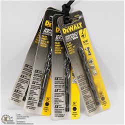 LOT OF 4 DEWALT IMPACT READY DRILL BITS