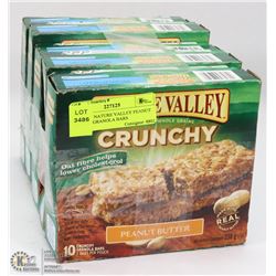 LOT OF 5 NATURE VALLEY PEANUT BUTTER GRANOLA BARS