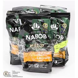 5 BAGS OF NABOB FULL CITY DARK ROAST COFFEE