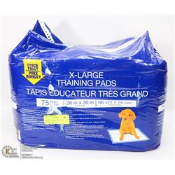 BAG OF APPROX. 75 X-LARGE TRAINING PADS
